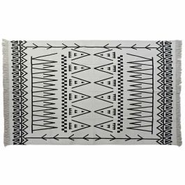 Alfombra DKD Home Decor 160 x 250 x 0,7 cm Negro Poliéster Algodón Blanco Ikat Boho Precio: 56.78999964. SKU: B1KAQTHPYJ