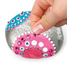 LEXIBOOK - Kit de arte en piedra con efecto metálico