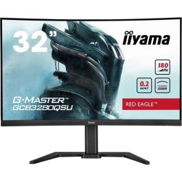 Monitor de PC - IIYAMA - GCB3280QSU-B2 - 31.5 QHD - VA - 180 Hz - 0.2 ms - Concentrador HDMI/DP/USB - Soporte ajustable - Curvo 1500R - Negro