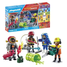 Playmobil Bomberos Action Heroes 71468 My Figures Figuras Creativas para Niños +5 Años