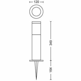 Philips PHI8719514477131 Terminal exterior Utrecht, bajo voltaje 6W, 2700K - Antracita
