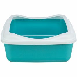 Arenero para Gatos Trixie Classic Azul Blanco Plástico 37 × 15 × 47 cm