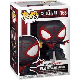 Funko Figura POP Spiderman Miles Morales Classic Suit 9cm Vinilo