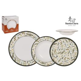 Vajilla Santa Clara Castroverde 12Pcs - Stoneware Vitrificado, Resistente, Apto Lavavajillas y Microondas (2 Unidades) Precio: 150.4998. SKU: B18VP8Z825