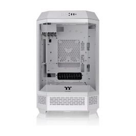Thermaltake The Tower 300 Micro Torre PC Blanco, micro ATX, Mini-ITX, SPCC, Vidrio templado, hasta 21 cm de altura de CPU, 40 cm de GPU