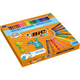 BIC Lápices de Colores Classpacks Evolution Triangle, 144 Piezas, Sin Madera, Forma Triangular, Colores Surtidos, 8878311 Precio: 74.58999988. SKU: B1GAA6E95D