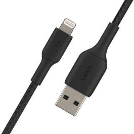 Cable USB a Lightning Belkin CAA002BT2MBK 2 m 200 m Blanco Negro