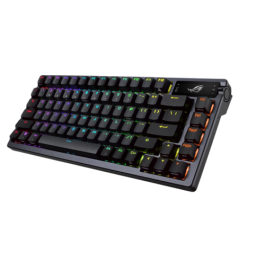 Asus ROG Azoth Teclado Mecánico 75% QWERTZ USB + RF Wireless + Bluetooth LED RGB Metálico 90MP0316-BKSA00