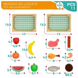 Set de Alimentos de Juguete Woomax 12 Piezas (4 Unidades)