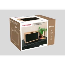Thomson AAAQR77405 Altavoz Bluetooth Portátil Inalámbrico 50W Madera y Negro