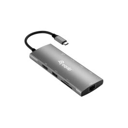 Equip Docking USB-C 9in1 USB-C 1xHDMI 4K/30Hz 2xUSB-A 1xUSB-C 1xRJ45 Gibabit Lector Tarjetas 1xUSB-C Alimentacion 100WCable 25cm Carcasa Aluminio Precio: 47.49999958. SKU: B15PLBPN69