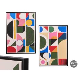 Giftdecor Cuadro Abstracto Colores Surtidos 50x70 cm para Salón/Dormitorio - Lienzo y Marco MDF Negro (4 Unidades) Precio: 56.78999964. SKU: B1ET96WF7W