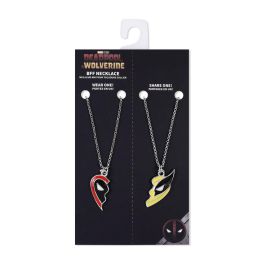 PEERS HARDY Set 2 Colgantes Deadpool & Wolverine Marvel. Diseño corazón divisible. Ideal fans superhéroes