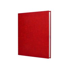 Carpeta De 4 Anillas 25 mm Mixtas Liderpapel Folio Carton Forrado Paper Coat Roja