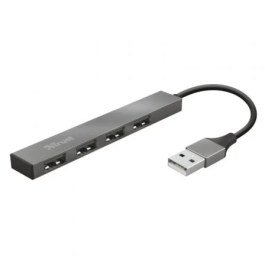 Trust Hub USB 2.0 Halyx 4 Puertos Gris con Cable 10cm N. Art. 23786 Precio: 13.50000025. SKU: S7605056