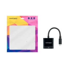Nano Cable 10.16.4102-BK Conversor USB Tipo-C Macho a HDMI Hembra 4K 30Hz 15cm Negro
