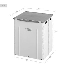 Cubo de basura Aktive Polipropileno TPR 31 x 38 x 27 cm (6 Unidades)