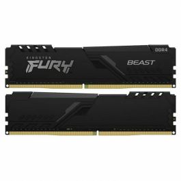 Kingston 3200 64GB FURY Beast - Kit de Memoria RAM DDR4, 2x 32GB, 3200MT/s, CL16 DIMM para PC Gaming