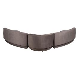 Sofá 3 Piezas Gris Tejido Salón 405 X 112 X 70 cm