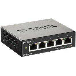 D-Link DGS-1100-05V2 Switch Smart Gestionable 5 Puertos Gigabit Ethernet Silencioso L2, Detección de Bucle y Diagnóstico de Cable