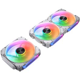 COUGAR Apolar 120 ARGB - Pack 3 ventiladores de caja 120mm, aspas inversas, blanco