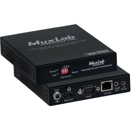 MUXLAB Receptor HDMI 4K sobre IP, 100m, Compatible con PoE, JPG 2000, Latencia 33ms