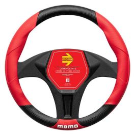 Funda Volante Momo Tuning Universal Negro Y Rojo 38-39 cm MOMLSWC016BR