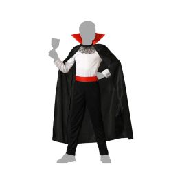Disfraz Vampiro Camiseta Blanca Con Capa Niño Infantil 3-4 Años Disfraz Vampiro Camiseta Blanca Con Capa Niño Infantil 3-4 Años