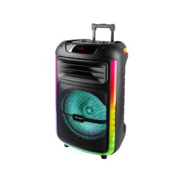 Trevi XF 1400 KB Altavoz para fiestas 100W Inalámbrico Bluetooth USB Negro, Woofer 38.1cm, Batería, Ruedas, LED Precio: 130.68999944. SKU: B138Z9E5RR