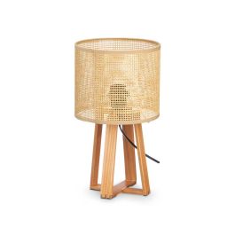 Lampara Sobremesa Pantalla Natural Cilindro 36 Cm Giftdecor (4 Unidades) Lampara Sobremesa Pantalla Natural Cilindro 36 Cm Giftdecor (4 Unidades)