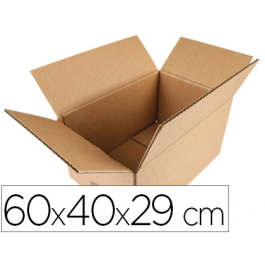 Q-connect Caja de Cartón para Embalar Canal Simple 5 mm Kraft 600x400x290 mm Precio: 52.5000003. SKU: B17XZQBB8Y