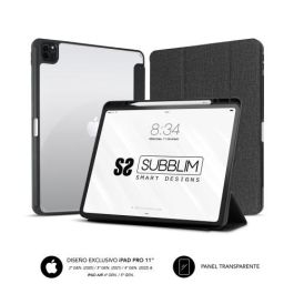 SUBBLIM Funda Clear Shock Case para iPad Pro 11" (2020/2021/2022) y iPad Air 4/5 Gen - Protección Reforzada con Atril
