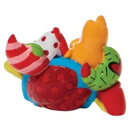 Enesco Disney La Sirenita Sebastian Figura Britto - Hecha y Pintada a Mano de Resina de Piedra de Alta Calidad, 9 cm