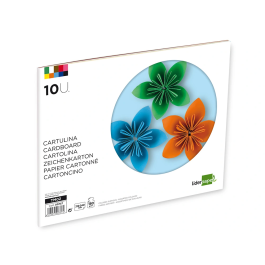 Liderpapel Bloc Trabajos Manuales Cartulina 240x315mm 10 Hojas Colores Surtidos Gramaje 180 g/m²