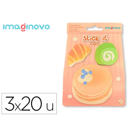 Imaginovo Bloc notas adhesivas tortitas 20 hojas tamaños surtidos Precio: 1.815. SKU: B12YGL3SCW