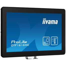 iiyama OTF1616MC-B1 pantalla de señalización Pantalla plana para señalización digital 39,6 cm (15.6") LCD 1100 cd / m² Full HD Negro Pantalla táctil iiyama OTF1616MC-B1 pantalla de señalización Pantalla plana para señalización digital 39,6 cm (15.6") LCD 1100 cd / m² Full HD Negro Pantalla táctil