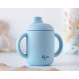 KioKids Taza de Silicona Azul con Asas para Bebé +4 Meses 120ml Apta Microondas y Lavavajillas Precio: 9.5000004. SKU: B1DQEGKE75
