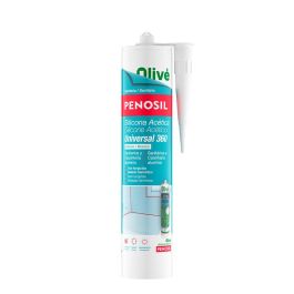 Penosil 360 Silicona Acética Sanitaria Universal Antimoho Fungicida Blanca 280 ml