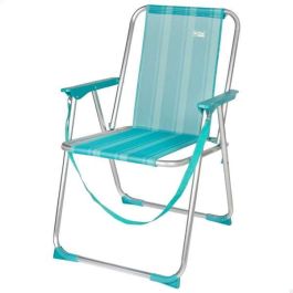 Silla playa aluminio plegable fija mediterran 53x44x76 cm