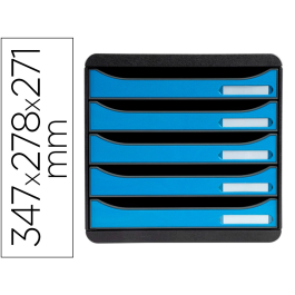 Exacompta Big-Box Clean Safe Fichero 5 Cajones A4+ Azul con Tecnología Antimicrobiana Precio: 63.99000058. SKU: B1J4HAM74F