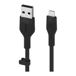 Belkin CAA008BT1MBK Cable USB-A a Lightning Silicona Clip 1m Negro