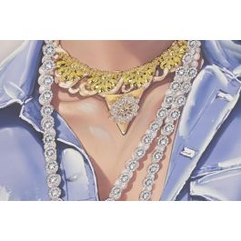 DKD Home Decor Cuadro Colonial Multicolor 62 x 122 x 4 cm (2 Unidades) Lienzo MDF