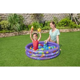 Bestway Piscina Hinchable Infantil 3 Aros con Bolas 102x25 cm +2 Años Interior y Jardin 52466