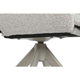 DKD Home Decor Silla Moderna de Poliéster y Metal Beige 60 x 82 x 61 cm DKD Home Decor Silla Moderna de Poliéster y Metal Beige 60 x 82 x 61 cm