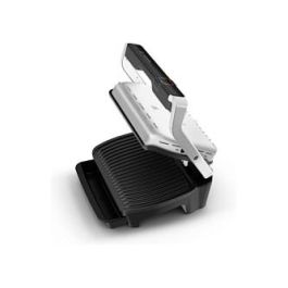 Tefal OptiGrill Elite GC750D30 - Parrilla de Contacto Automática, 12 Programas, Placas Extraíbles, Superficie 600 cm² (300x200 mm), Negro y Acero Inoxidable