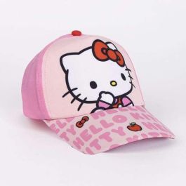 Hello Kitty Toalla de Playa y Baño con Gorra a Juego y Bolsa para Guardar, Color Rosa, Set Niños +3 Años - 33x27x7 cm