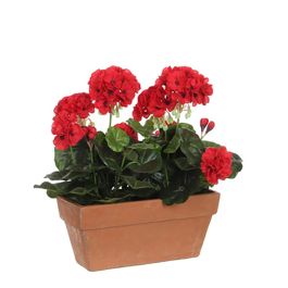 Mica Decorations Geranio PVC Rojo en Jardinera para Balcón 29x13x40cm Precio: 40.49999954. SKU: S7904691