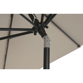 DKD Home Decor Parasol Terraza Y Jardin Arena Negro 265 x 250 x 265 cm UV 50+ Reclinable