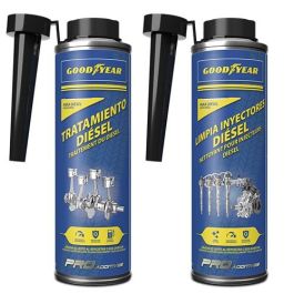 Goodyear ZGODA0007 - Kit Pre-ITV Diesel con Limpia Inyectores y Tratamiento Aditivo Combustible, 2x300ml. Limpia Sistema, Mejora Rendimiento. Goodyear ZGODA0007 - Kit Pre-ITV Diesel con Limpia Inyectores y Tratamiento Aditivo Combustible, 2x300ml. Limpia Sistema, Mejora Rendimiento.