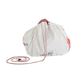 DKD Home Decor Bolsa Kids Canvas Blanco Multicolor 140x2x140 cm (6 Unidades)